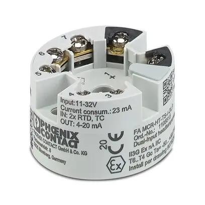 Produktfoto 1 von Phoenix Contact Serie FA MCR-HT-TS-I-OLP Signalwandler 11/32 V, Spannung, Thermoelement, Widerstands-Temperaturfühler