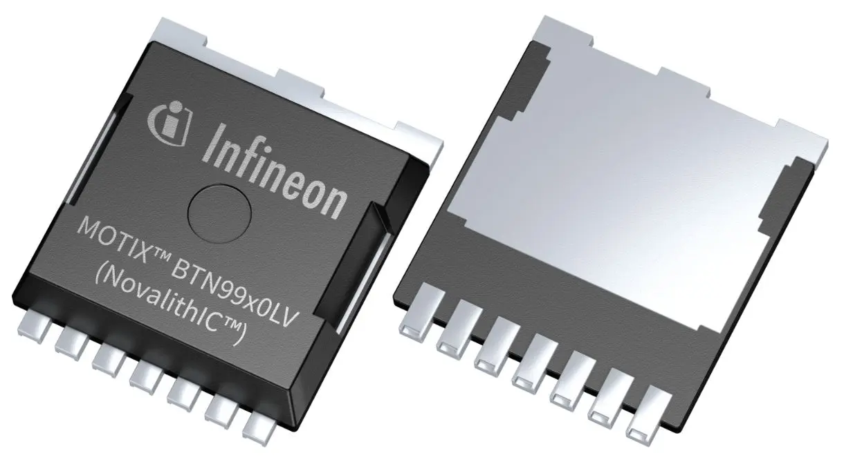 Produktfoto 1 von Infineon Halb- und Vollbrückenkonfiguration (2X) BTN99x0LV Typ P, Typ N-Kanal 2 MOSFET 40 V Doppelt / 115 A, 7-Pin PG