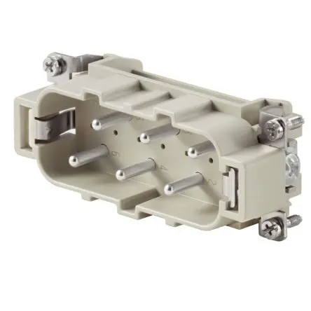 Produktfoto 1 von Weidmüller HSB Kontakteinsatz Stecker, 6-polig 35A, Schraubanschlussklemme, Steckverbindereinsatz