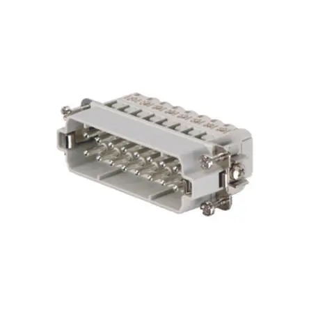 Produktfoto 1 von Weidmüller H-A Kontakteinsatz Stecker, 16-polig 22A, Schraubanschlussklemme, Steckverbindereinsatz