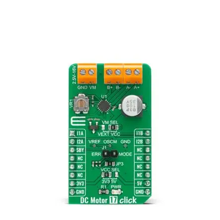 Produktfoto 1 von MikroElektronika TC78H660FTG Evaluierungsplatine, DC Motor 17 Click Motor-Controller, für TC78H660FTG