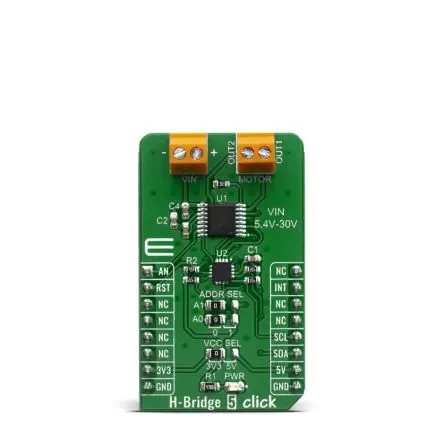 Produktfoto 1 von MikroElektronika MP6515GF-Z Entwicklungswerkzeug für Motoren und Robotik, H-Bridge 5 Click Motorsteuerung, für