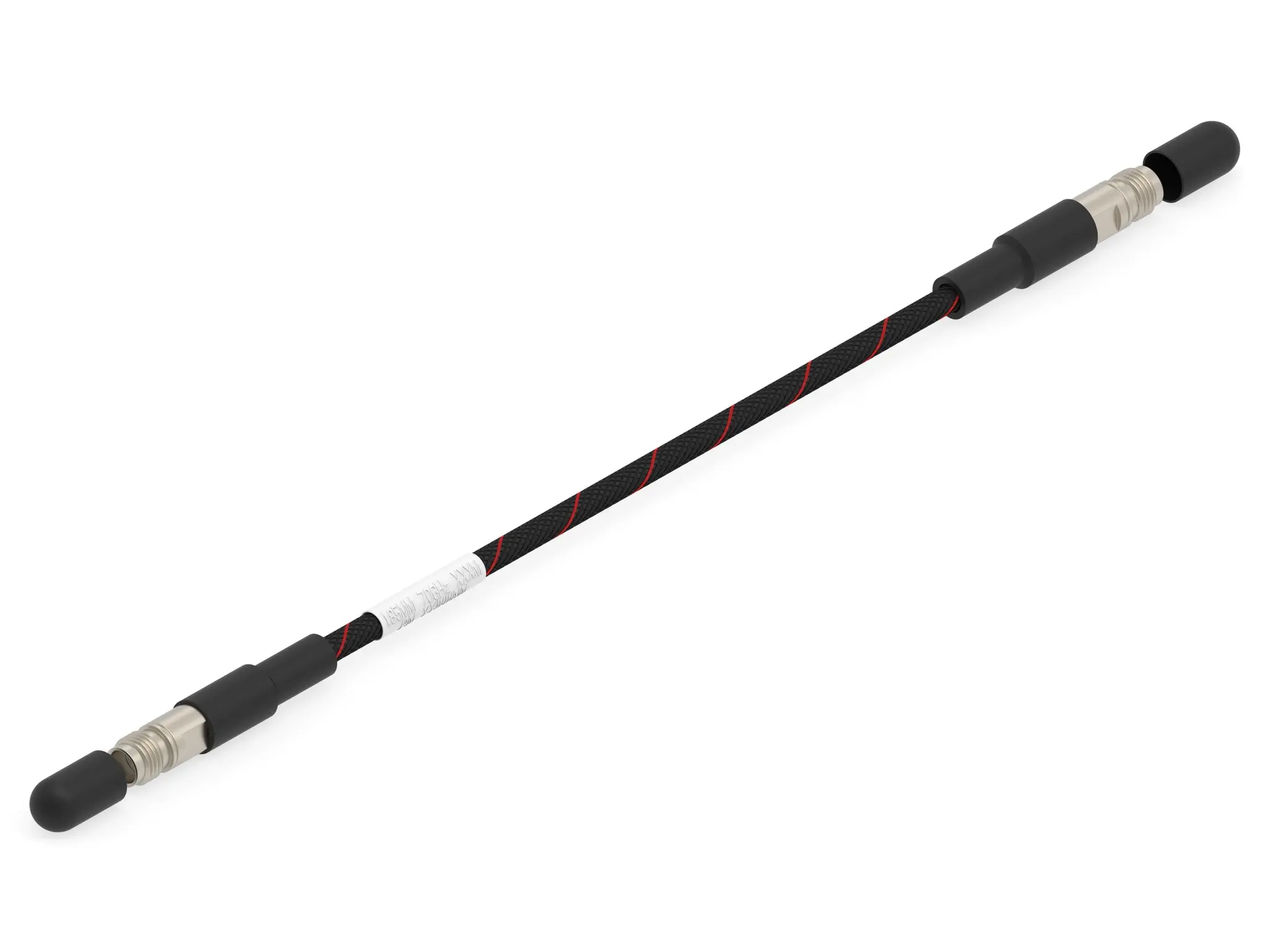 Produktfoto 1 von TE Connectivity 1.85mm, 1.85 mm Flexible doppelte Abschirmung Koaxialkabel, Abgeschlossen, 50 Ω, 1 m, Aussen ø 4.9 mm