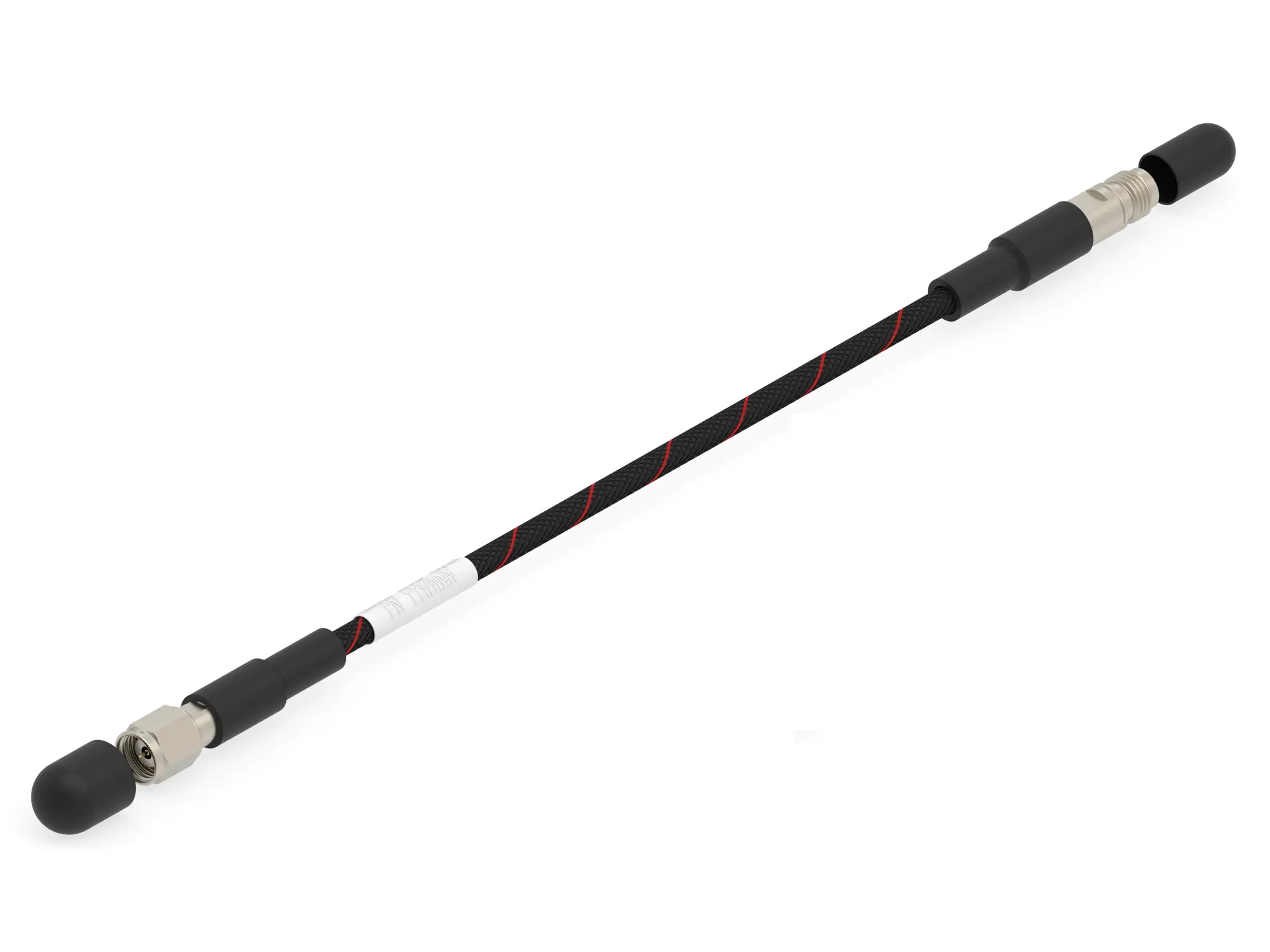 Produktfoto 1 von TE Connectivity 1.85 mm Flexible doppelte Abschirmung Koaxialkabel, Abgeschlossen, 50 Ω, 1 m, Aussen ø 4.9 mm Außen-ø ,