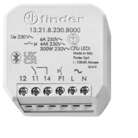 Produktfoto 1 von Finder 13 Zeitrelais, Wand 250V ac, 10 s, 1 Kont. Multifunktion, 1-poliger Umschalter