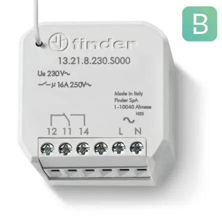 Produktfoto 1 von Finder 13 Zeitrelais, Wand 250 V dc 250V ac, 10 s, 1 Kont. Multifunktion, 1-poliger Umschalter