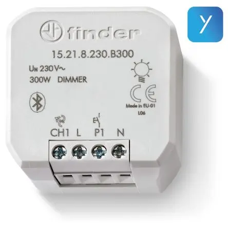 Produktfoto 1 von Finder Dimmer, 200 W 230V ac 1-polig 1 Auslässe