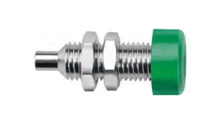 Produktfoto 1 von Schutzinger Buchse Gelb Buchse für Laborstecker, Kontakt Nickel, 30V ac/dc, 60 V ac/dc 32A, Lötanschluss