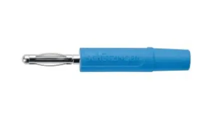 Produktfoto 1 von Schutzinger Bananenadapter Blau Stecker Vernickelt Nickel 30 V ac, 60V dc
