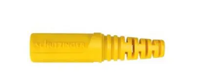 Produktfoto 1 von Schutzinger 4 mm Buchse Rot Bananensteckerkupplung, Kontakt Nickel, 60V ac/dc 10A Lot