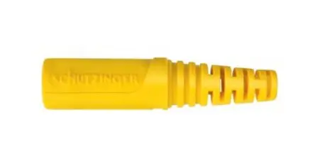 Produktfoto 1 von Schutzinger 4 mm Buchse Schwarz Bananensteckerkupplung, Kontakt Nickel, 60V ac/dc 10A Lot