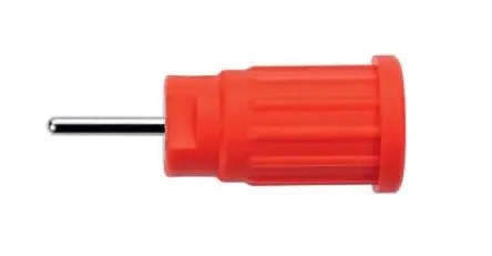 Produktfoto 1 von Schutzinger 1.9 mm Stecker Gelb Buchse für Laborstecker, Kontakt Nickel, 1kV 24A Einpressen