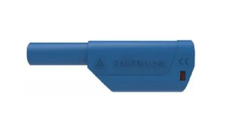 Produktfoto 1 von Schutzinger 4 mm Stecker Gelb Bananenstecker, Kontakt Nickel, 1kV 32A, Schraubanschluss