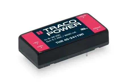 TRACOPOWER THR 40WI Isolierter DC/DC-Wandler, 54V dc OUT 741 mA Leiterplattenmontage 160V dc 3000 V dc 40 W -40 °C 80 °C