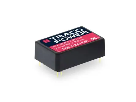 TRACOPOWER THR 3WI Isolierter DC/DC-Wandler, 15V dc OUT 200 mA Durchsteckmontage 36V dc 3 kV dc 10 W -40 °C 92 °C