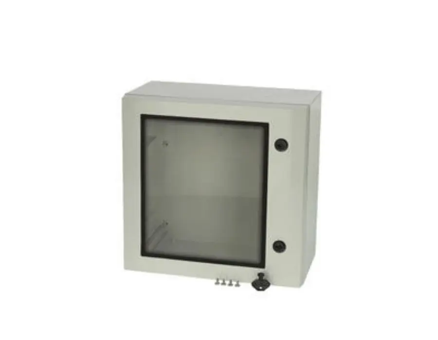 Produktfoto 1 von Fibox ARCA 303021W Polycarbonat Wandanschlusskasten Hellgrau IP66 Transparente Tür, HxBxT 300 mm, 300 mm x 210 mm