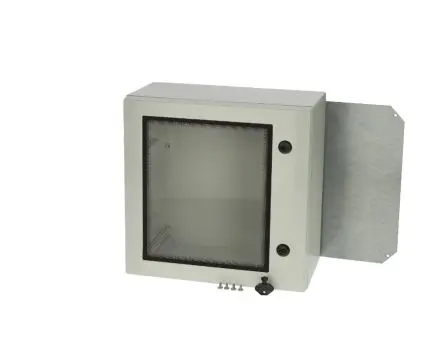 Produktfoto 1 von Fibox ARCA Polycarbonat Wandanschlusskasten Hellgrau IP66 Transparente Tür, HxBxT 400 mm, 400 mm x 210 mm