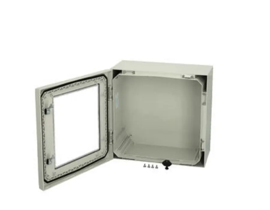 Produktfoto 1 von Fibox ARCA 404021W No MP Polycarbonat Wandanschlusskasten Klar, Hellgrau IP66 Transparente Tür, HxBxT 400 mm, 400 mm x