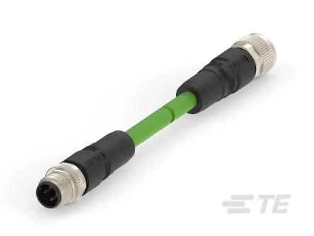 Produktfoto 1 von TE Connectivity TAD14541111-001 Cat5e Ethernet-Kabel, 500 mm, Grün 4 Abgeschirmt Geschirmt, Aussen ø 6.65 mm Außen-ø ,