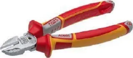 Produktfoto 1 von NWS N1343 VDE 1000V zugelassen Glatt Seitenschneider Höhensicher Nicht parkend 180mm / Backen 4mm, 7 mm, Schneidleistung