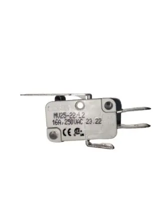 Produktfoto 1 von RS PRO Mikroschalter Langhebel gerade-Betätiger Schnellverbindung, 1-poliger Umschalter, 250 V ac, 220 V dc, 16A IP40