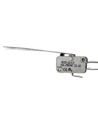 Produktfoto 1 von RS PRO Mikroschalter Langhebel gerade-Betätiger Schnellverbindung, 1-poliger Umschalter, 250 V ac, 220 V dc, 16A IP40