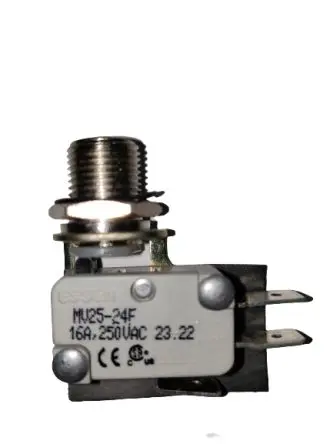 Produktfoto 1 von RS PRO Mikroschalter Tastend-Betätiger Schnellverbindung, 1-poliger Umschalter, 250 V ac, 220 V dc, 16A IP40 400g -55 °C