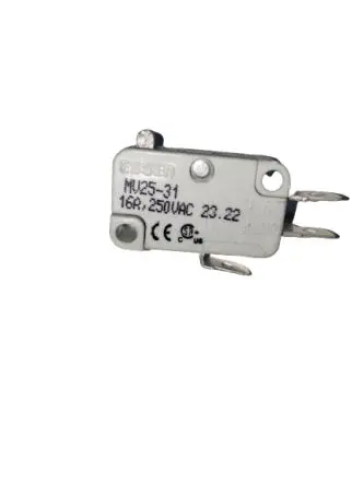 Produktfoto 1 von RS PRO Mikroschalter Stößel-Betätiger Schnellverbindung, 1-poliger Umschalter, 250 V ac, 220 V dc, 10A IP40 100g -55 °C