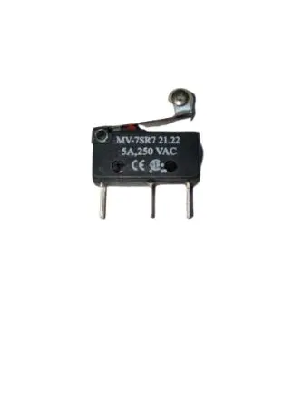 Produktfoto 1 von RS PRO Mikroschalter Rollenhebel-Betätiger Schraube, 1-poliger Umschalter, 250 V ac, 250 V dc, 5A IP40 50g -10 °C - 70