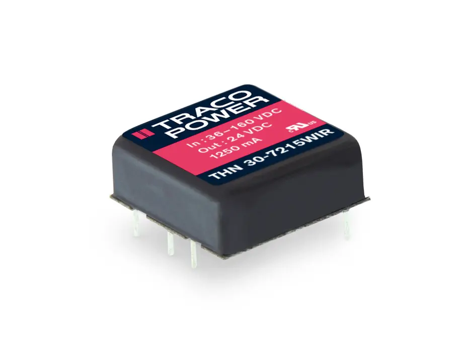 TRACOPOWER THN 30WIR DC/DC-Wandler, isoliert 30W 110 V DC IN, 5.1V dc OUT PCB-Montage 3kV dc isoliert