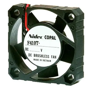 Produktfoto 1 von Nidec Components F410T Axiallüfter, Hülse, 12V dc / 720 mW 60 mA, 0.15 m³/min 40 mm 10mm 5.6 mm