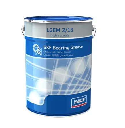 Produktfoto 1 von SKF SKF LGEM 2 Mineralöl Fett Schwarz -20 °C bis 120 °C, Eimer 18 kg