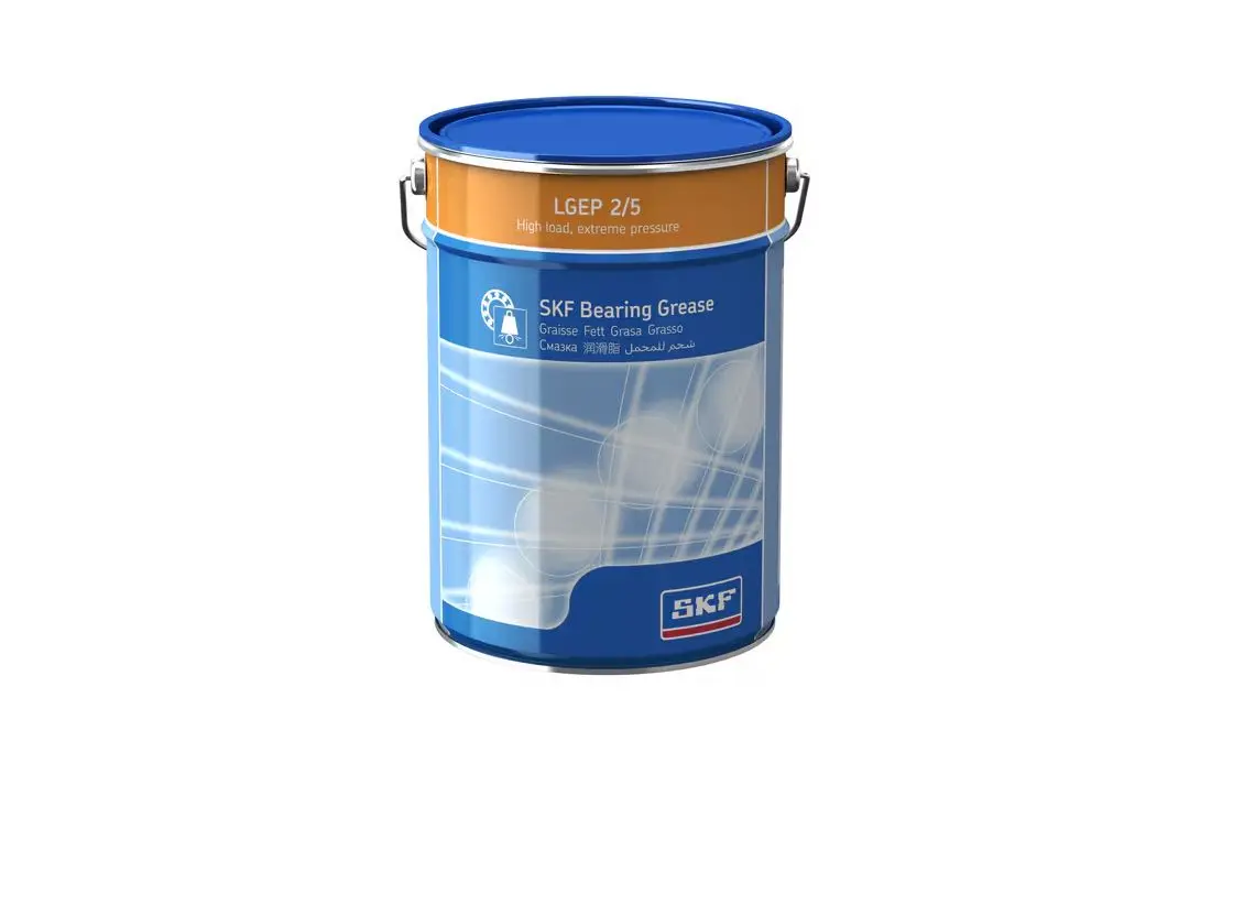 Produktfoto 1 von SKF SKF LGEP 2 Mineralöl Fett Braun -20 °C bis 110 °C, Zinn 5 kg