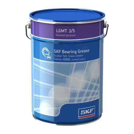 Produktfoto 1 von SKF SKF LGMT 3 Lithiumkomplexseife Fett Gelb -30 °C bis 120 °C, Zinn 5 kg