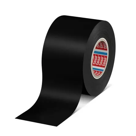 Produktfoto 1 von Tesa Tesa 4163 Polyvinylchlorid Isolierband Schwarz,  Stärke  126 mm x 50mm x 33 m bis 105 °C