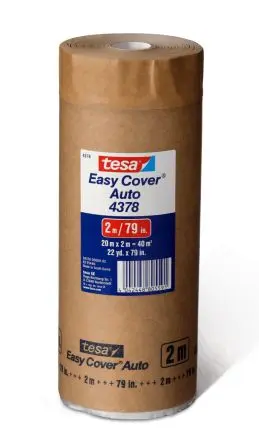Produktfoto 1 von Tesa 04378-00000-02 Tesa 4378 Easy Cover Auto Krepppapier Abdeckband, Stärke 170 μm Naturgummi-Kleber 2m x 20 m