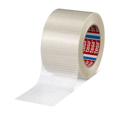 Produktfoto 1 von Tesa 04591-00008-00 Glasfaserverstärkter PET Film Abdeckband Naturgummi-Kleber 75mm x 50m