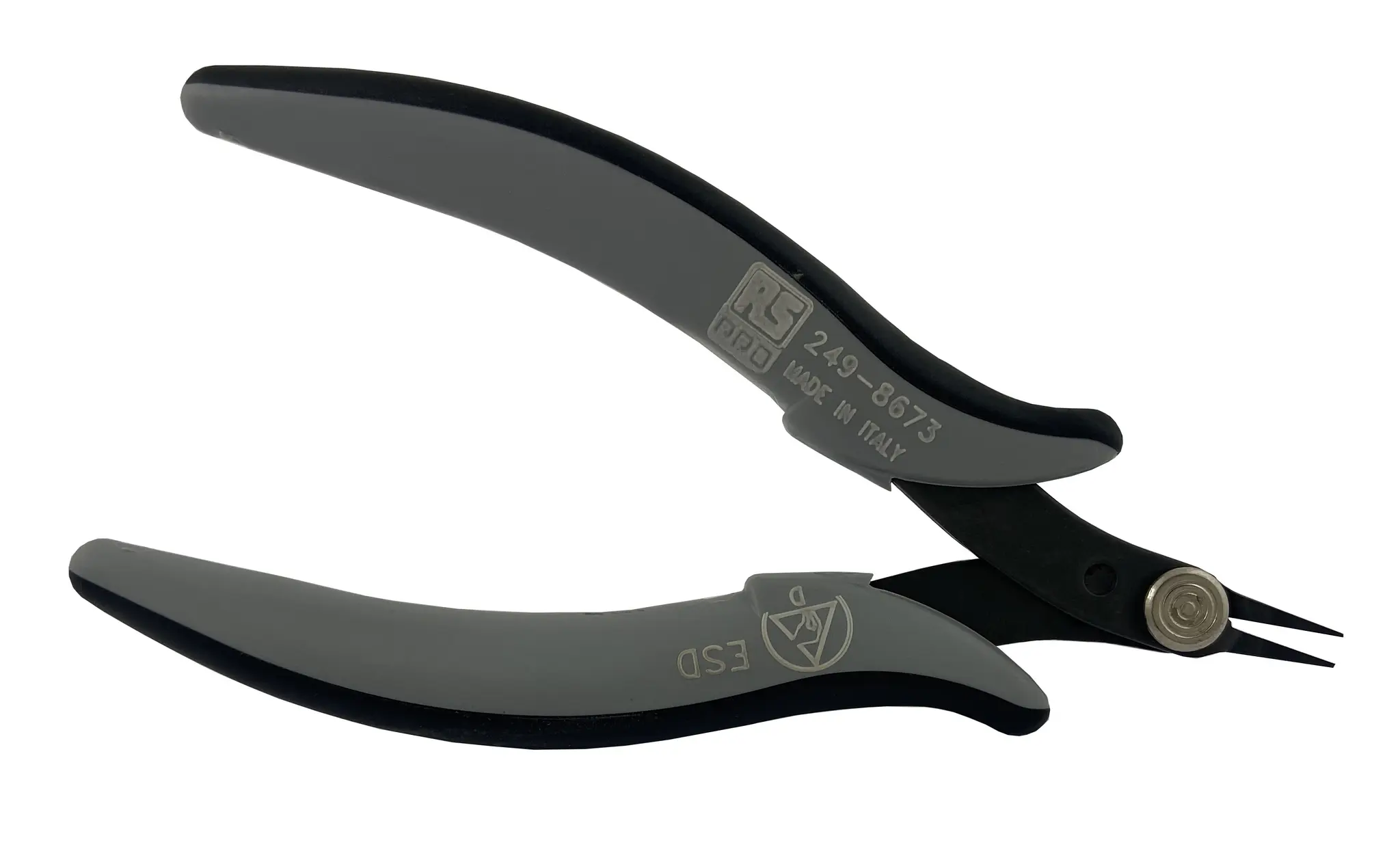 Produktfoto 1 von RS PRO Spitzzange / Backen 12mm Kurz Schneidkraft → Soft Wire 136 mm ESD-Sicherheit