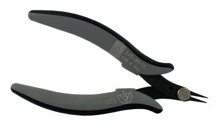 Produktfoto 1 von RS PRO Spitzzange / Backen 12mm Kurz Schneidkraft → Soft Wire 136 mm ESD-Sicherheit