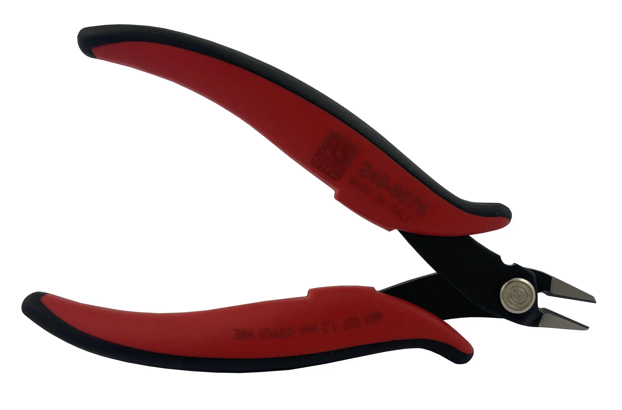 Produktfoto 1 von RS PRO Glatt Kabelschneider Schließer (NO) 138 mm / Backen 10mm, Schneidleistung 1.3 mm