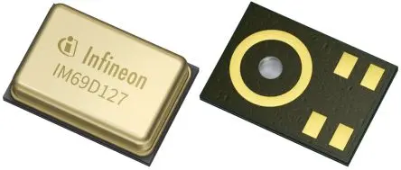 Produktfoto 1 von Infineon Mikrofon MEMS Analog Rundstrahl 34dBFS 69 dB 1.65 V 3.6 V