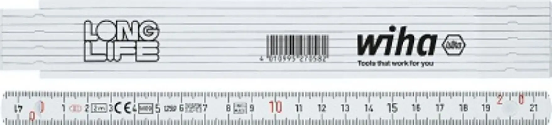 Produktfoto 1 von Wiha Polyamid, Fiberglas Zollstock Metrisch 2 m x 15 mm