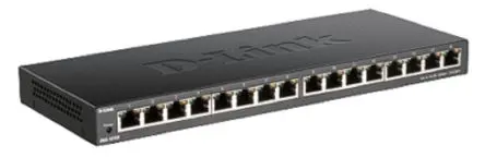 Produktfoto 1 von D-Link 16-Port Gigabit Unmanaged Switch Gigabit-Switch 16-Port Unmanaged 1000Mbit/s