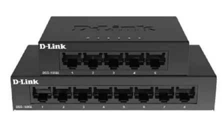 Produktfoto 1 von D-Link 5-Port Gigabit Unmanaged Desktop Switch DGS-105 Gigabit-Switch 5-Port Unmanaged 1000Mbit/s
