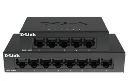 Produktfoto 1 von D-Link 8-Port Gigabit Unmanaged Desktop Switch DGS-105 Gigabit-Switch 8-Port Unmanaged
