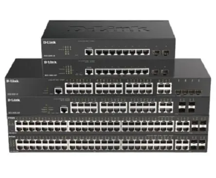 Produktfoto 1 von D-Link 10-Port Gigabit Managed PoE Switch Gigabit-Switch 8-Port Managed Power Over Ethernet