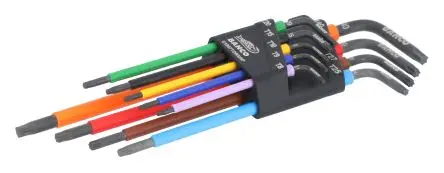 Produktfoto 1 von Bahco TORX®-Schlüsselsatz L Lang Stahl 9, T8, T9, T10, T15, T20, T25, T27, T30, T40