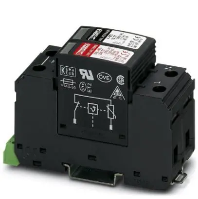 Produktfoto 1 von Phoenix Contact, Überspannungsableiter, 1-phasig, 1.5 kV 40 kA DIN-Hutschiene VALVETRAB VAL-MS