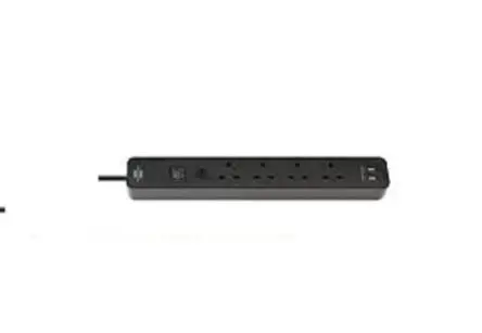 Produktfoto 1 von brennenstuhl Verlängerungskabel, 3 m, 4-fach, Typ G – Britisch IP67, IP65, IP69K 30V Aufrollautomatik
