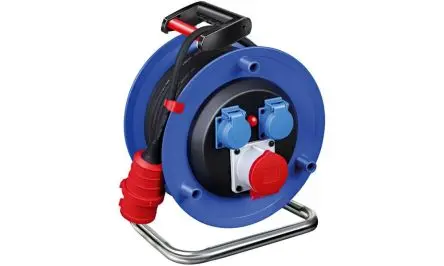 Produktfoto 1 von brennenstuhl Kabeltrommel, 30 m, 2-fach, CEE IP65, IP67, IP69K 30V Aufrollautomatik